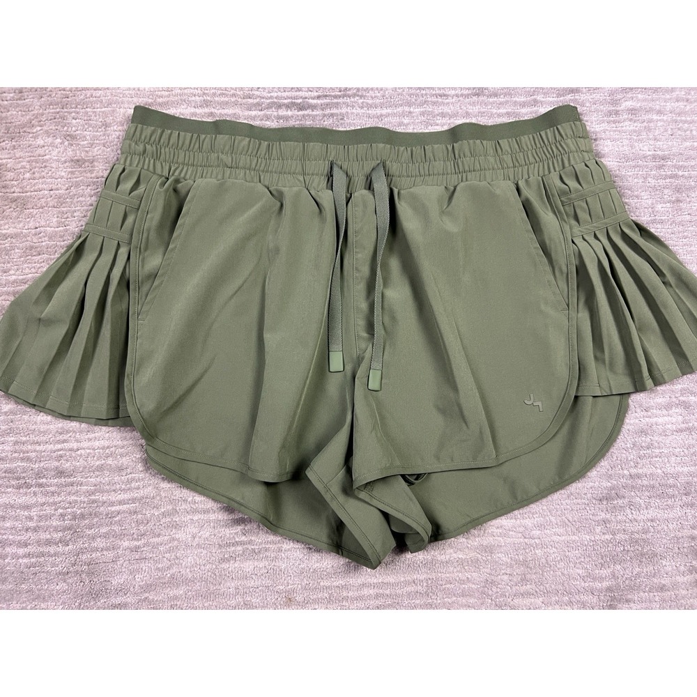 Joy Lab Athletic Shorts Womens XL Green Pull On Elastic Waist Polyester Blend - Picture 3 of 13